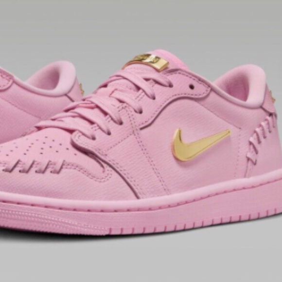 Jordan Shoes - Nike Air Jordan 1 Low Mm Perfect Pink Metallic Gold